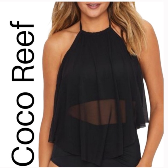 Coco Reef Other - Coco Reef Womens Classic Solid Aura Crop Underwire Bikini Top NWT!Size 32D